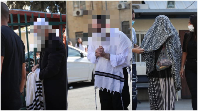 שלושת העצורים מובלים אזוקים לבית המשפט