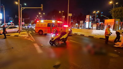 זירת התאונה הערב