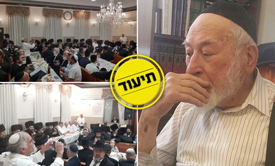 התמונה האחרונה של ר' בן ציון שנקר ז"ל והתאספות מוקירי זכרו