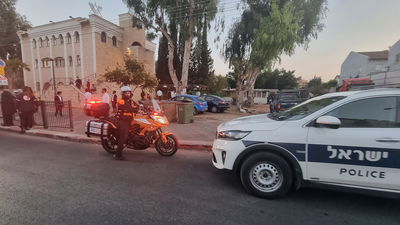 זירת האירוע בפתח תקווה