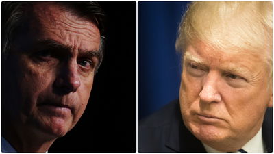 הנשיאים טראמפ ובולסונארו