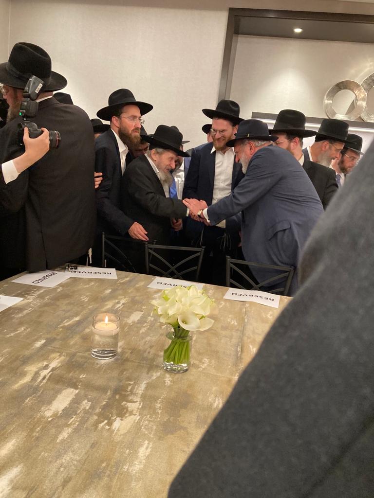 ראש ישיבת סלבודקא ביקר בארצות הברית • תיעוד