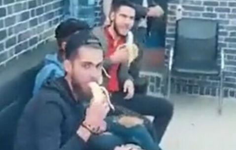 העצורים, בסרטון שפרסמו