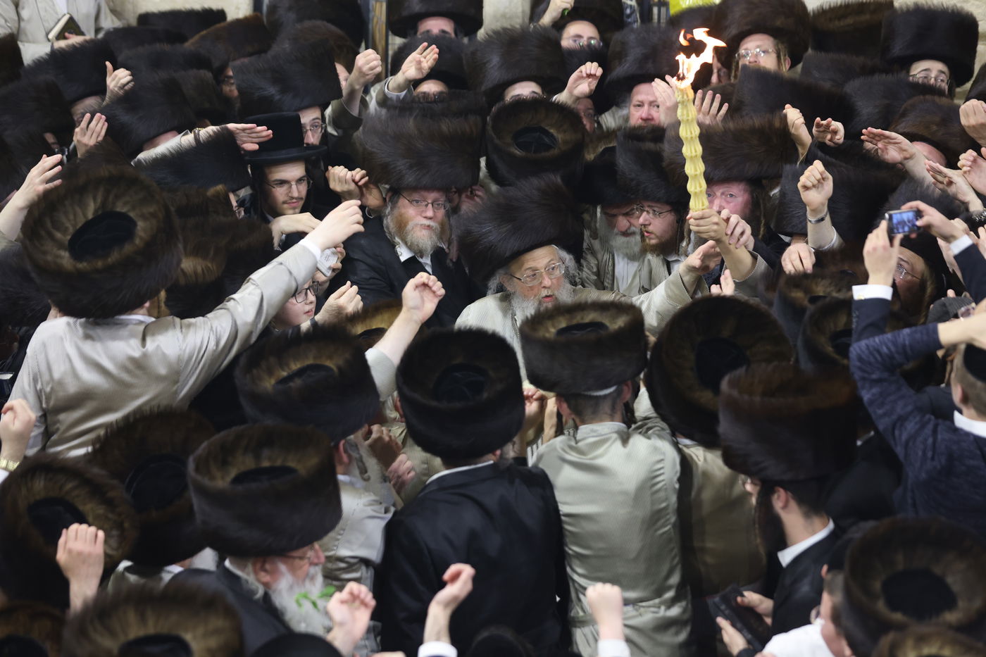 תיעוד: האדמו"ר מפינסק קרלין שבת במירון