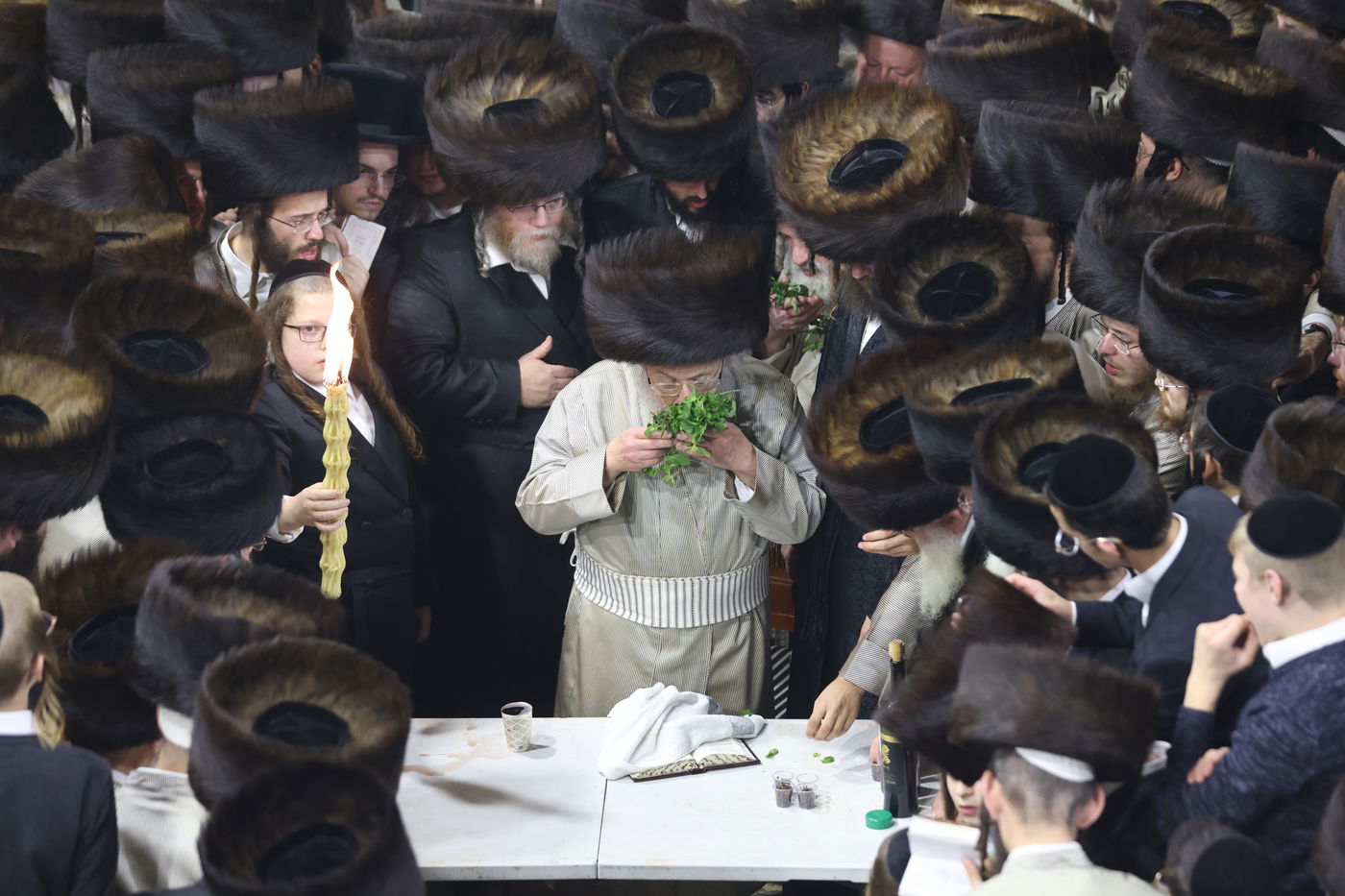 תיעוד: האדמו"ר מפינסק קרלין שבת במירון