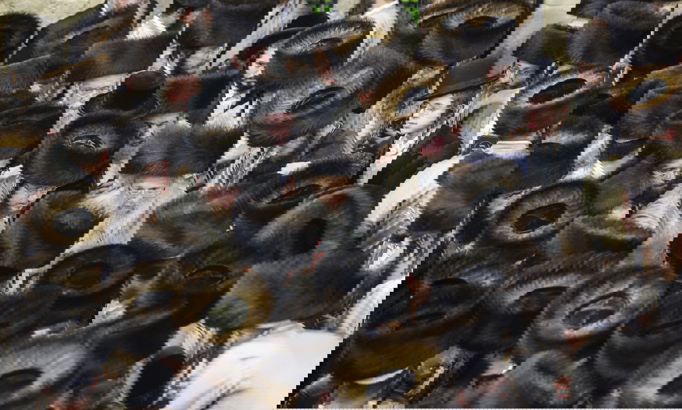 תיעוד: האדמו"ר מפינסק קרלין שבת במירון