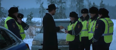 מסירות הנפש של הרב לאזאר בסצנת טלוויזיה רוסית