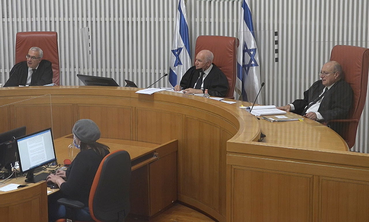 השופטים בדיון בבג"צ, היום