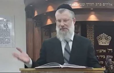 שיעור על הפרשה, הרב אברהם יוסף שוורץ