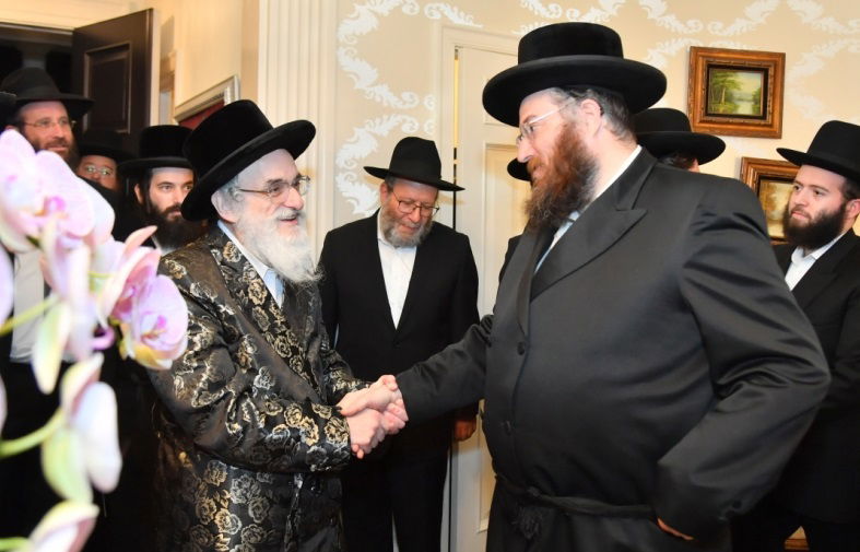 הרבי מויז'ניץ בביקורו בארצות הברית, השבוע