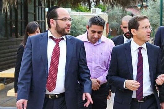 בסיור עם הנשיא בוז'י הרצוג