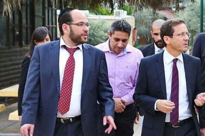 בסיור עם הנשיא בוז'י הרצוג