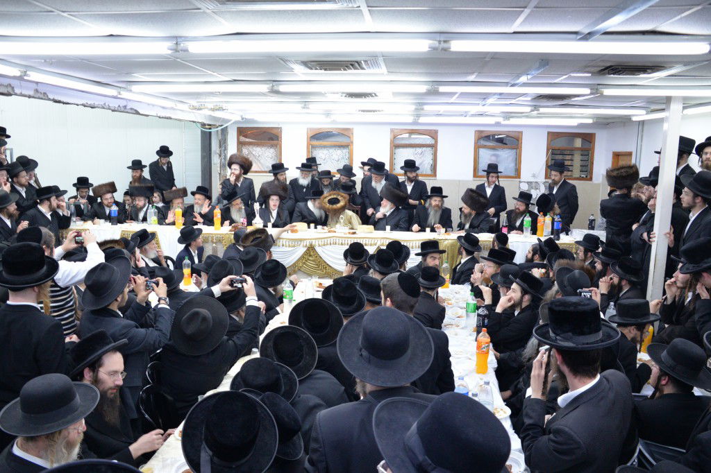 בלעלוב ניקלשבורג חגגו שבע ברכות לבן האדמו"ר