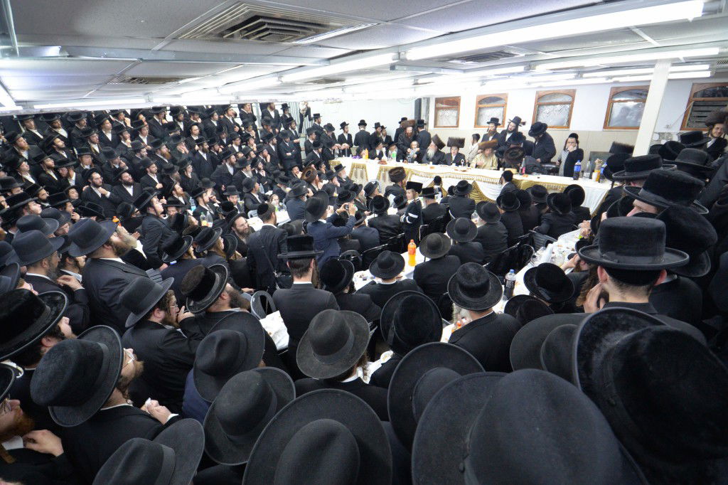 בלעלוב ניקלשבורג חגגו שבע ברכות לבן האדמו"ר