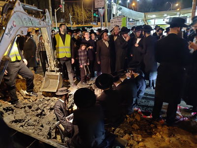 ההפגנה נגד הרכבת הקלה, אמש