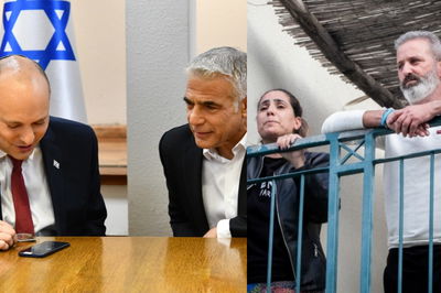 בנט ולפיד מושחחים עם בני הזוג