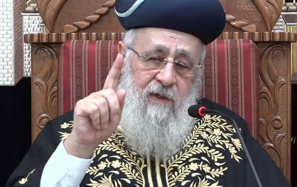 לא נרדם בלילות. הראש"ל הגר"י יוסף