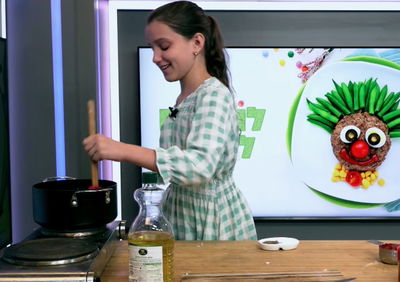 פסטה ברוטב שמנת עגבניות: ילדים מבשלים