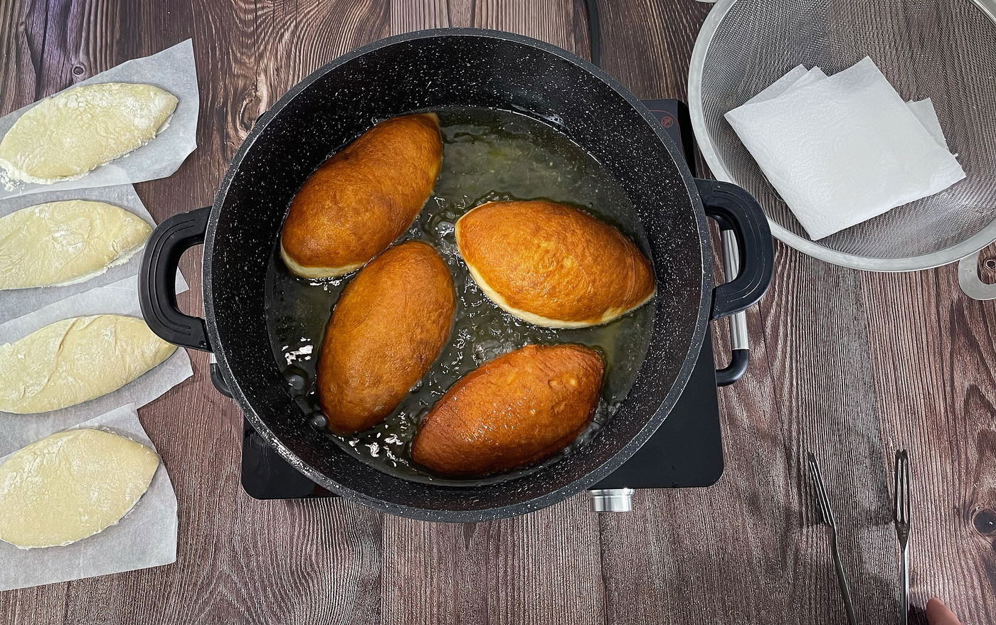 מטגנים את הפריקסה בקבוצות