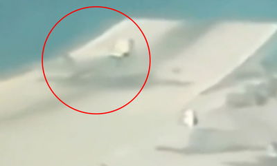 צפו: כך מטוס ה-F-35 הבריטי התרסק בהמראה