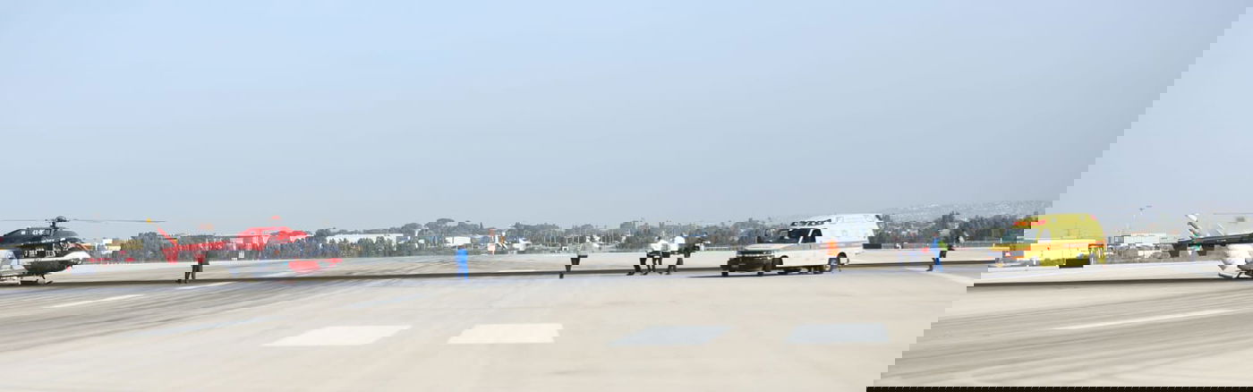 בנתב"ג תרגלו התרסקות מטוס • תיעוד