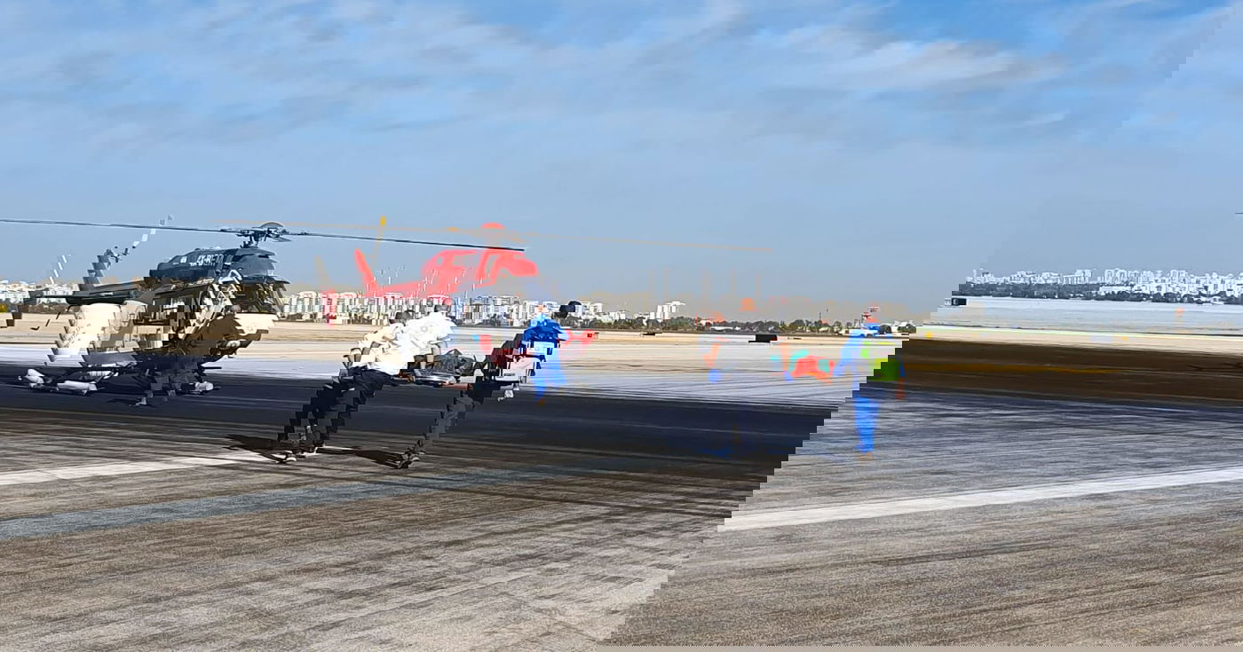 בנתב"ג תרגלו התרסקות מטוס • תיעוד