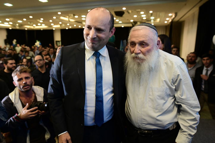 ארכיון. הרב דרוקמן עם בנט