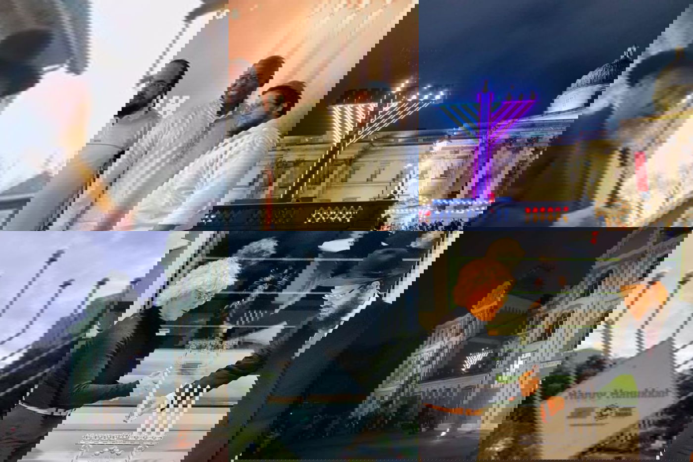 הדלקת נר רביעי של חנוכה בעולם