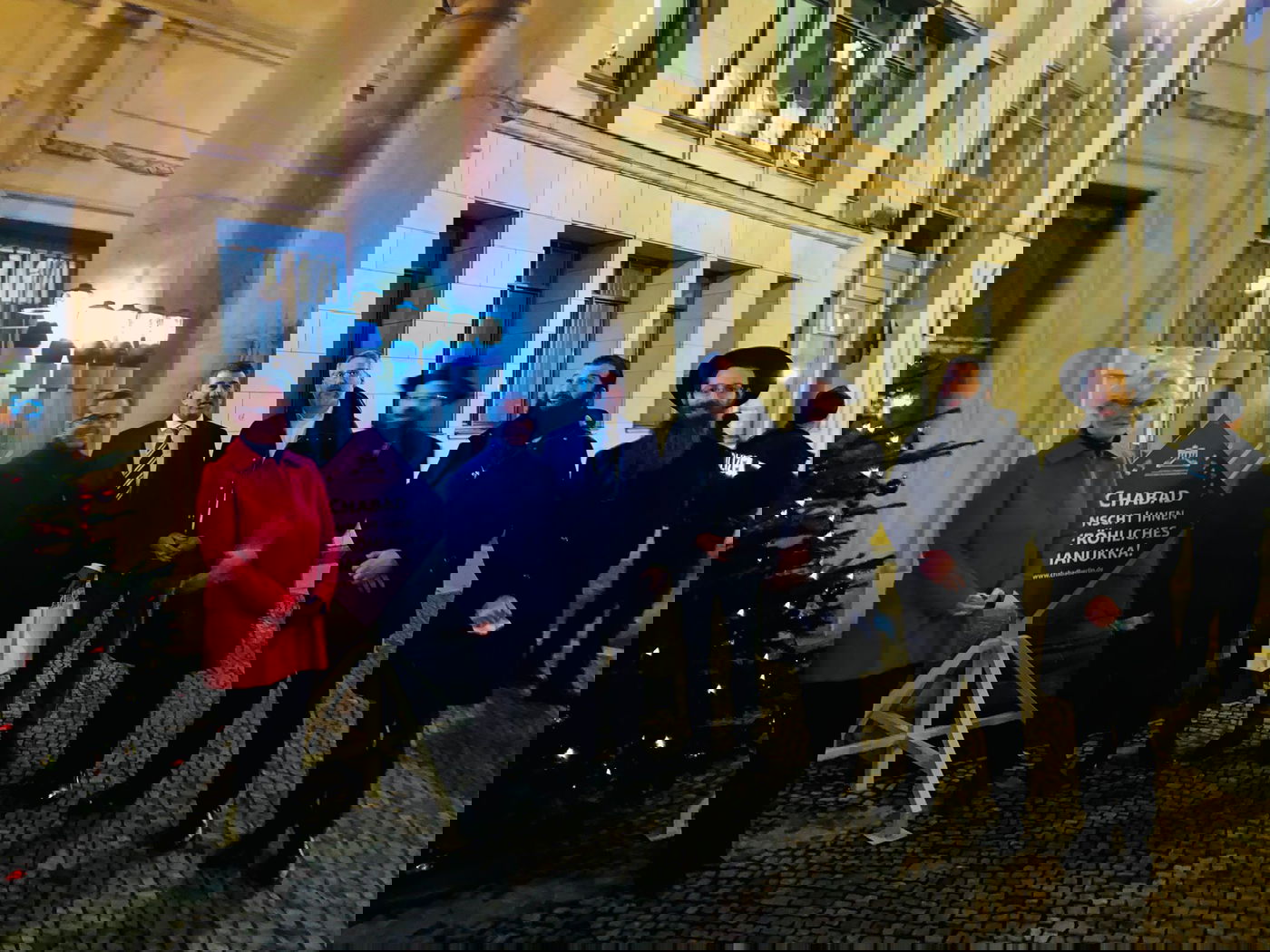 הדלקת נרות במשרד המשפטים הגרמני