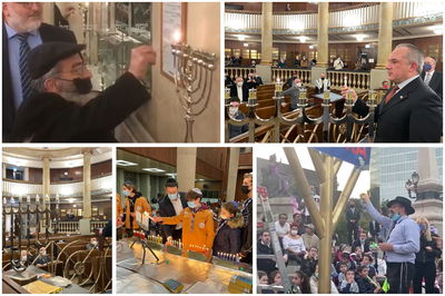 נר שמיני של חג חנוכה ברחבי העולם