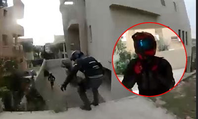 רוכב האופנוע ברח ונעצר לאחר מרדף • צפו