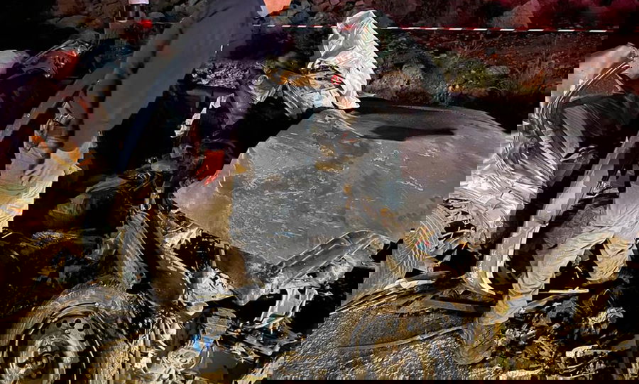 זירת התאונה