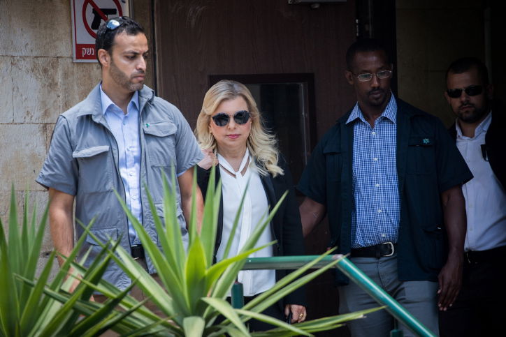 שרה נתניהו תחת אבטחה