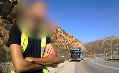 נהג משאית התפרע על הכביש - ונתפס • צפו