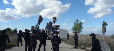 הריסת המבנים הבוקר בחומש