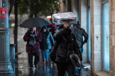 מזג אוויר סוער בירושלים. אילוסטרציה