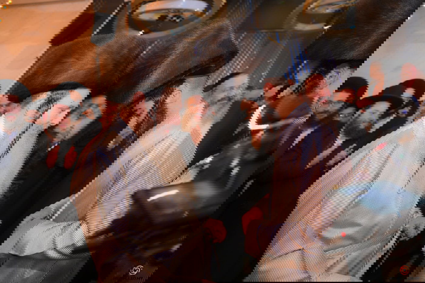 הרב הרוש חיתן נכד, רבנים פוליטיקאים וידוענים הופיעו