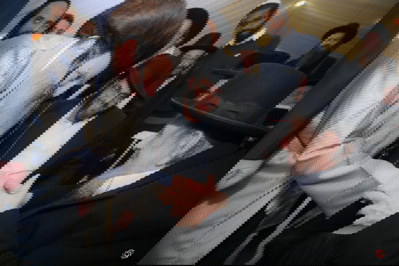 הרב הרוש חיתן נכד, רבנים פוליטיקאים וידוענים הופיעו