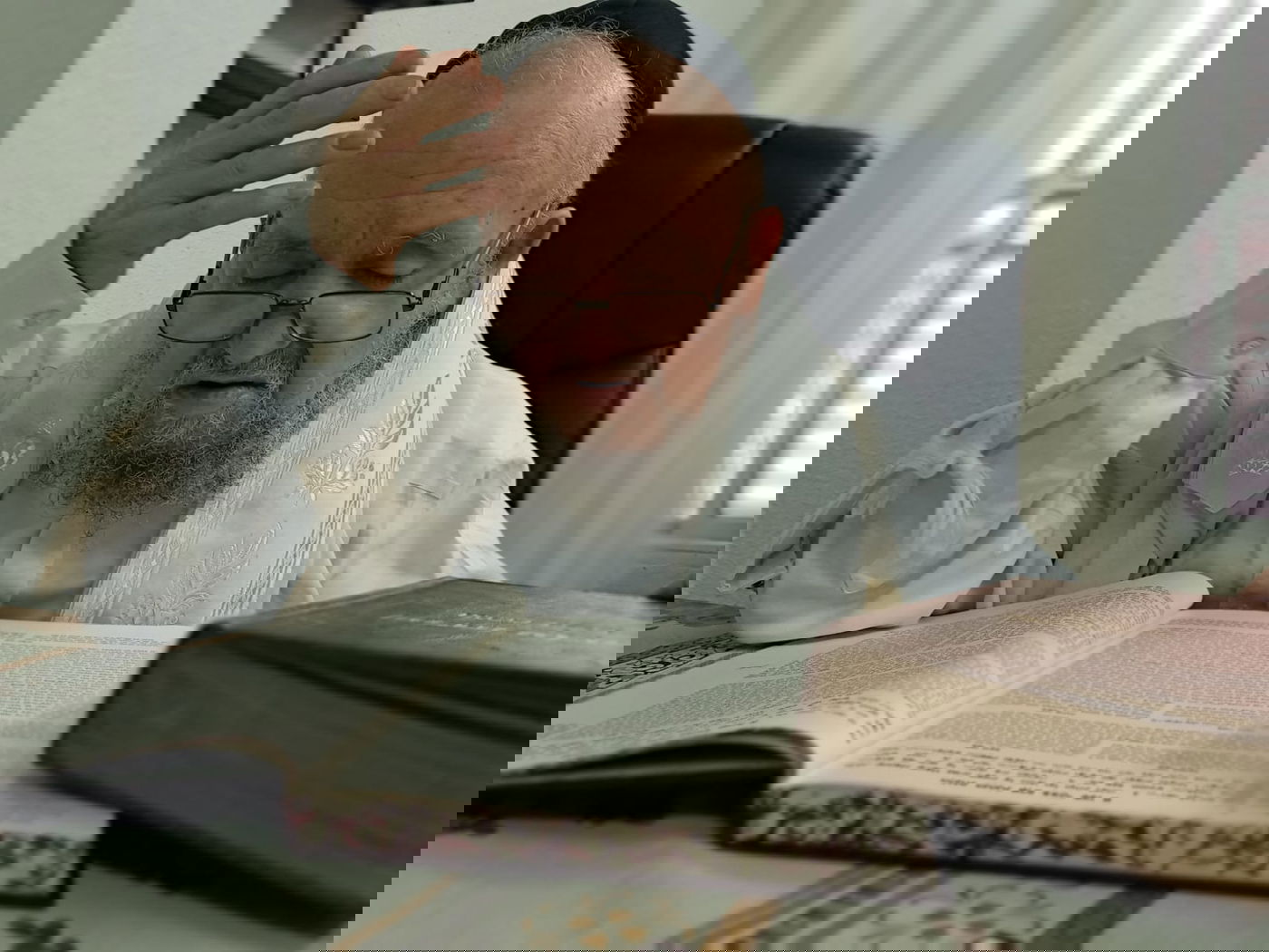 הגר"מ מאזוז בביתו, בחודש האחרון