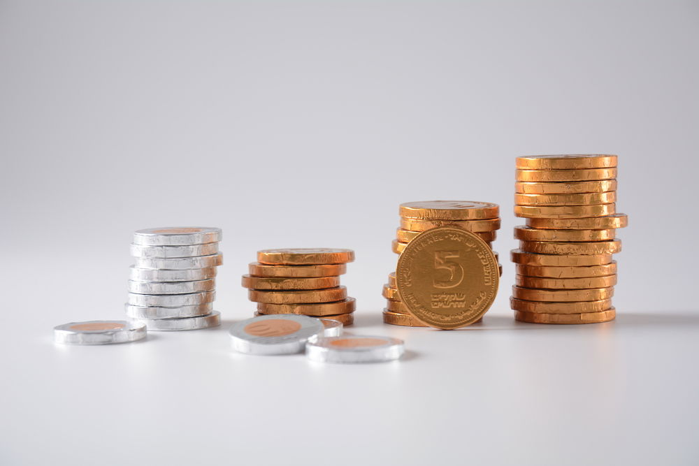 אילוסטרציה. מטבעות של 5 שקלים