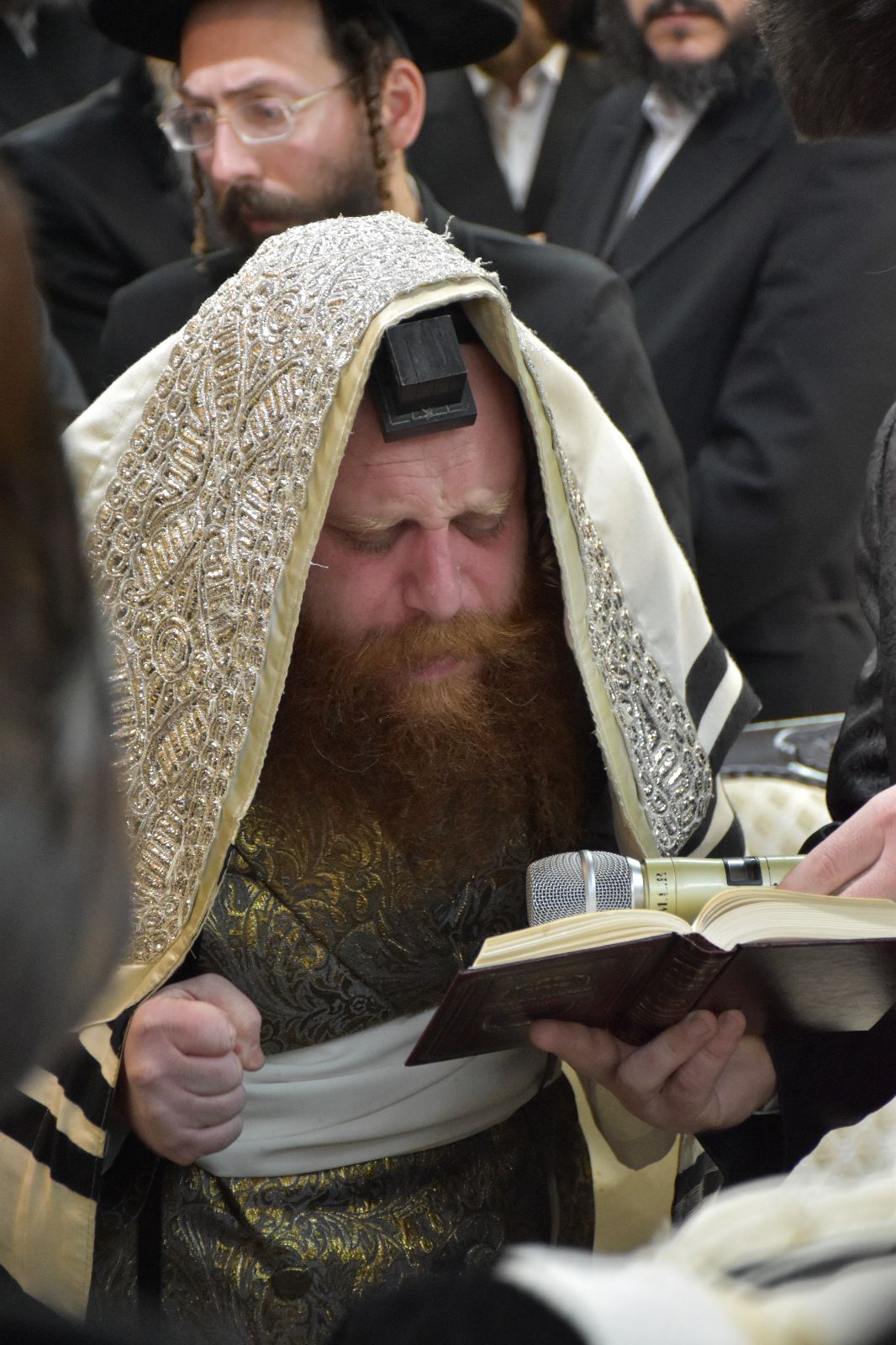 האדמו"ר ממיאלען בשמחת הברית לבנו