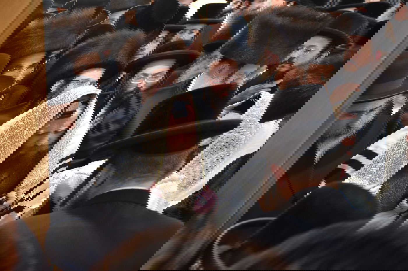 האדמו"ר ממיאלען בשמחת הברית לבנו