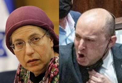 רה"מ נפתלי בנט בשעת מריבתו עם האופוזיציה