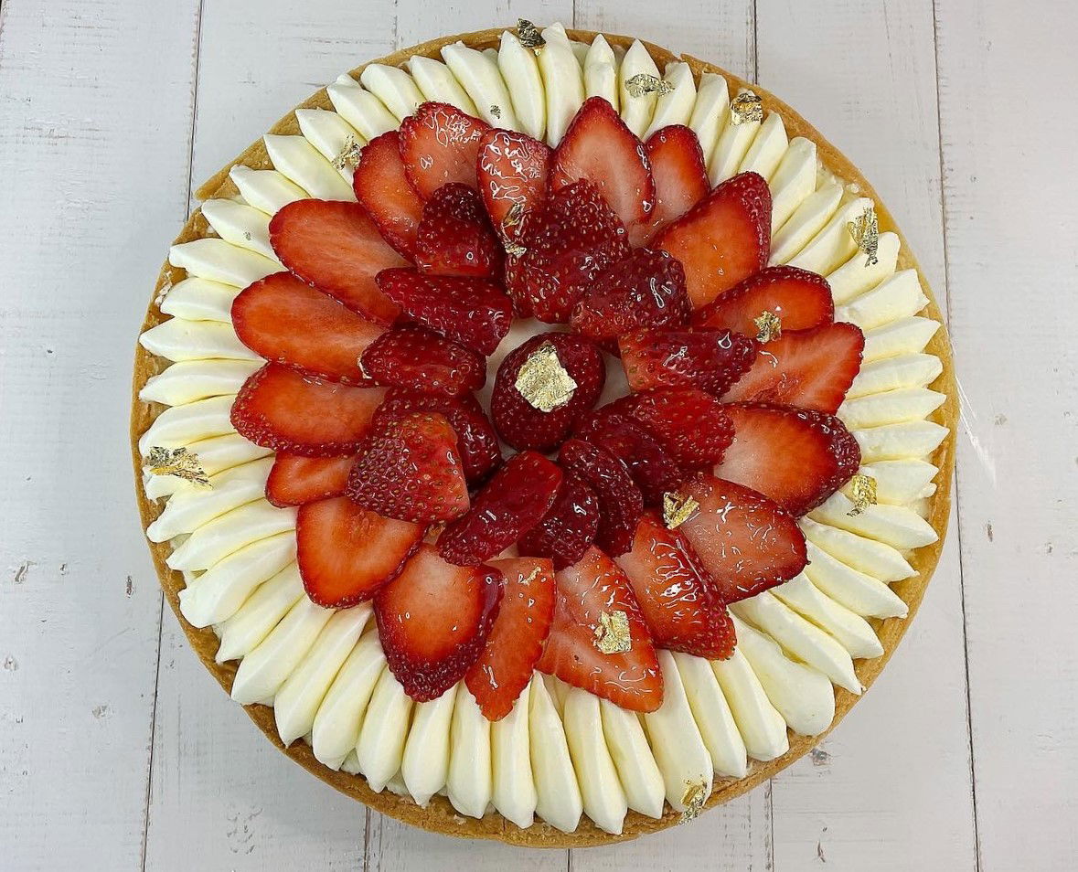 פאי תותים עם קרם מסקרפונה