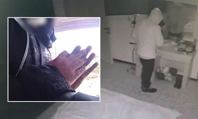 תיעוד אחת ההתפרצויות ומעצר החשוד