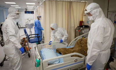 כך נראית הפעילות במחלקת הקורונה; צפו