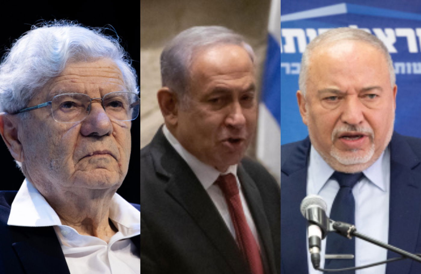 ליברמן, נתניהו וברק