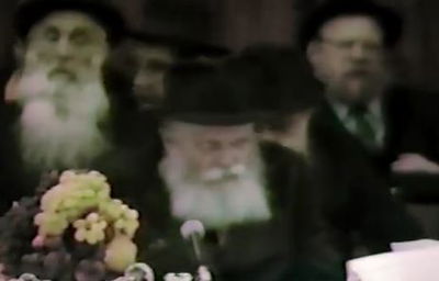 הרבי בט"ו בשבט של שנת תשמ"ה