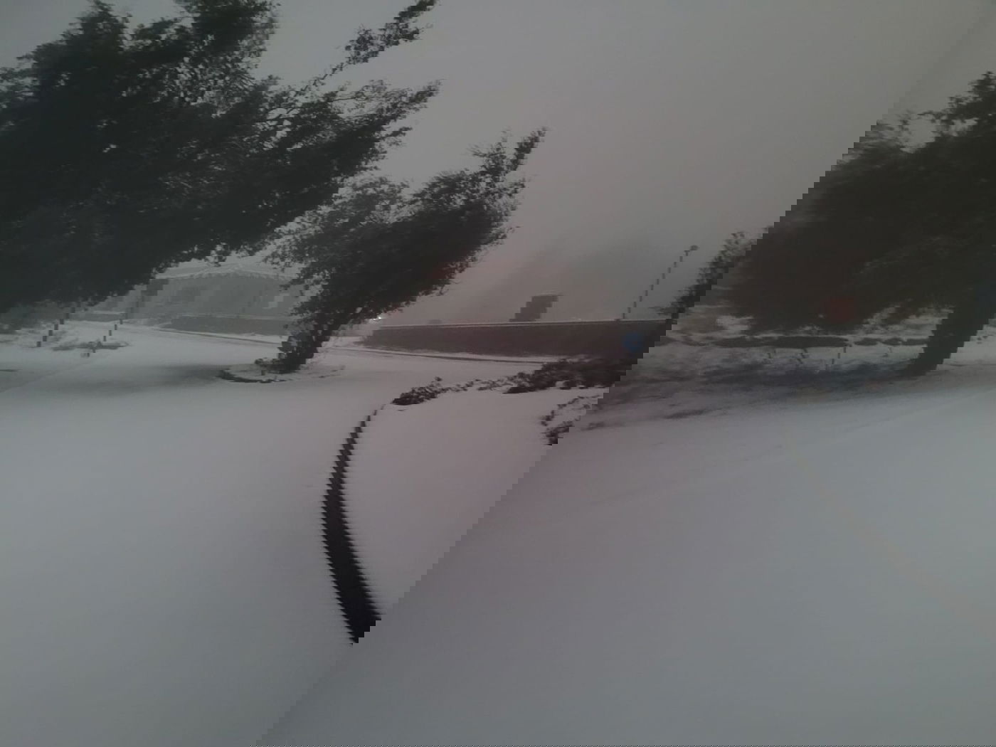 השלג הראשון בצפון הגולן