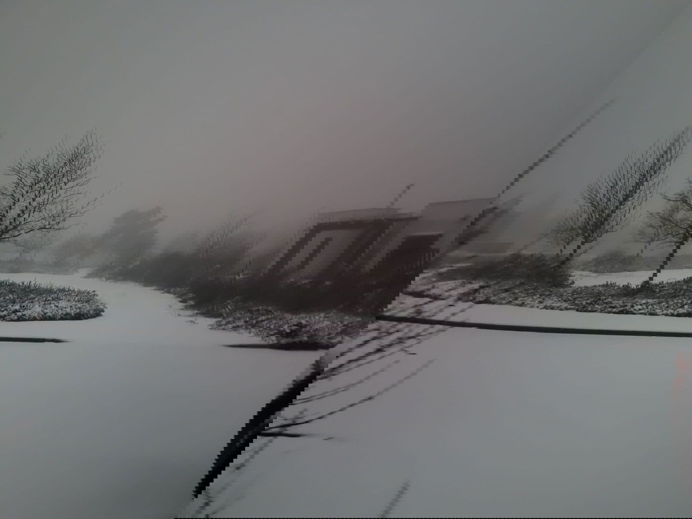 השלג הראשון בצפון הגולן